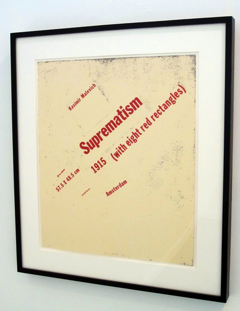 Buzz Spector, ‘Suprematism (with eight red rectangles)’, 1992, Bruno David Gallery