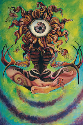 "The Thing Is Zen" by Cassandra Hewitt, acrylic on canvas "The Thing Is Zen" by Cassandra Hewitt, acrylic on canvas