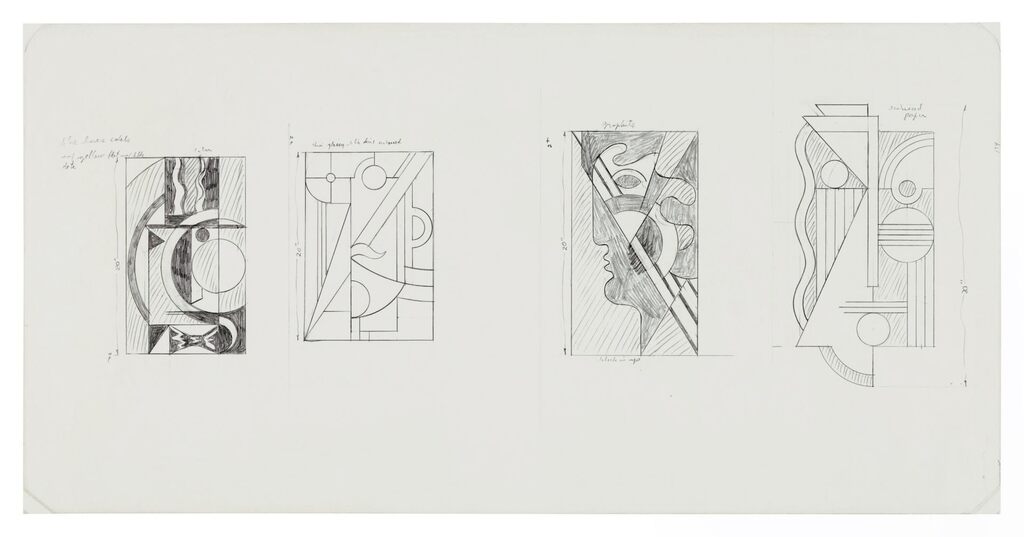 Roy Lichtenstein - Modern Head #1, Modern Head #5 and Modern Head Relief (Studies)