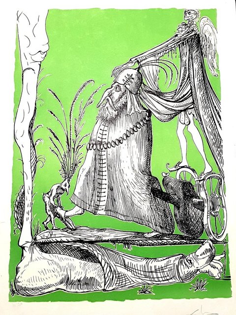 Salvador Dalí, ‘Salvador Dali - Les Songes Drolatiques - Handsigned Lithograph’, 1973, Galerie Philia