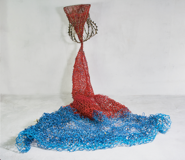 Susana Guerrero, ‘The Mother / La Madre’, 2020, Sculpture, Brass, terminals, woven cable, ceramic,, 532 Gallery Thomas Jaeckel