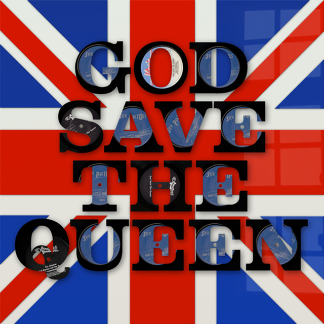Keith Haynes, ‘God Save the Queen Vinyl Words’, N/A, Gallery Different