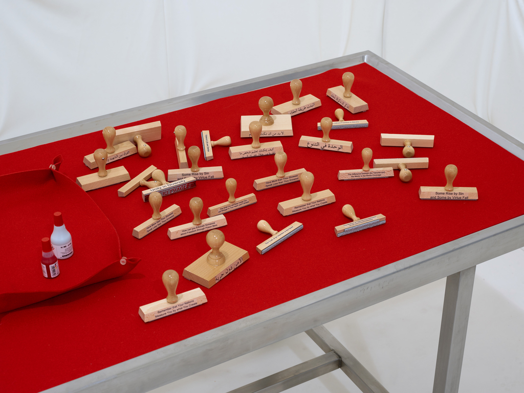 "The Safe" 2019, Abdulnasser Gharem
Installationview Art Basel Unlimited 2019
Courtesy of the artist, Galerie Brigitte Schenk and Galerie Nagel Draxler.
Photos Simon Vogel "The Safe" 2019, Abdulnasser Gharem
Installationview Art Basel Unlimited 2019
Courtesy of the artist, Galerie Brigitte Schenk and Galerie Nagel Draxler.
Photos Simon Vogel