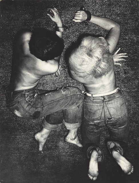 Jan Saudek, ‘Man and Woman Laying’, ca. 1960, Elizabeth Houston Gallery