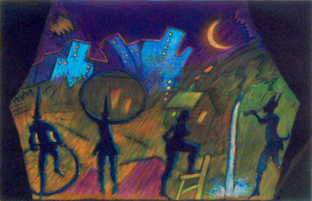 Carlos Almaraz, ‘Moonlight Theater’, 1988, Print, Etching and aquatint, Posner Fine Art
