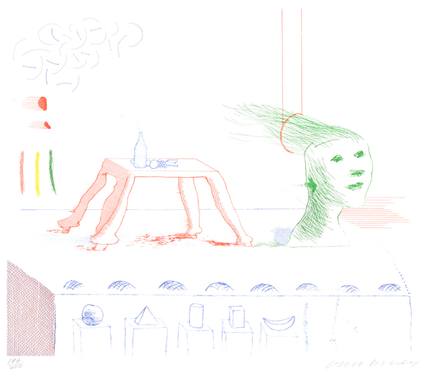 David Hockney, ‘ A Moving Still Life, from The Blue Guitar’, 1976-1977, Masterworks Fine Art
