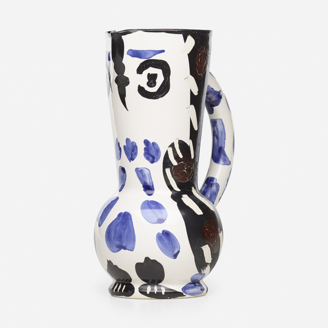 Pablo Picasso, ‘Hibou jug’, 1955, Textile Arts, Glazed and incised earthenware decorated in oxides, Rago/Wright