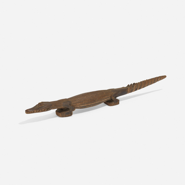 Unknown, Papuan, ‘Crocodile Sculpture’, Sculpture, Carved wood, Rago/Wright