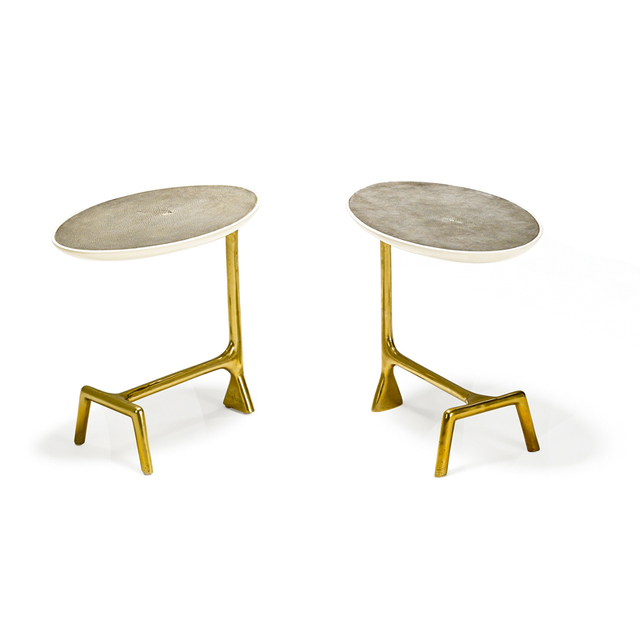 Scala Luxury, ‘Pair of Uovo side tables, Italy’, Rago