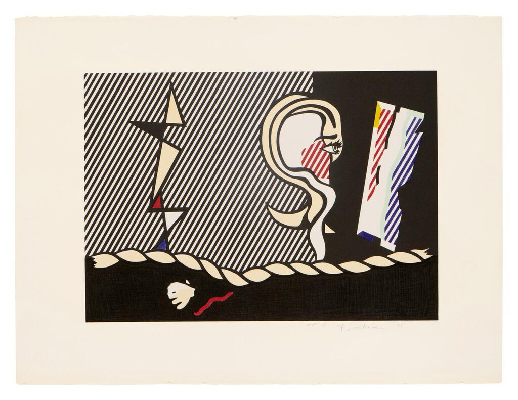Roy Lichtenstein - Figures with Rope, from the Surrealist series