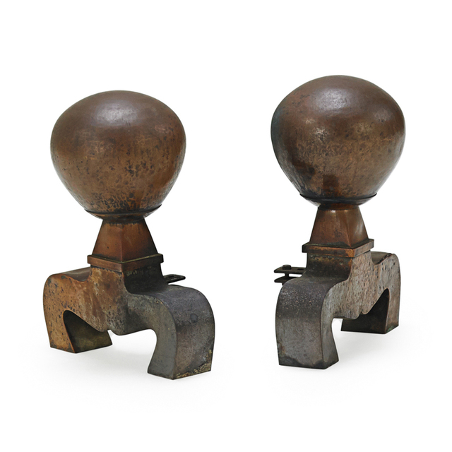 Dirk Van Erp, ‘Rare Andirons, San Francisco, CA’, 1910s, Rago/Wright