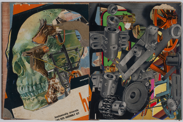 Lance Letscher, ‘Human Skull’, 2015, Drawing, Collage or other Work on Paper, Collage, TAI Modern