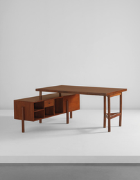 Writing table for junior officers, model no. PJ-BU-14-A, from the Secrétariat and administrative buildings, Chandigarh