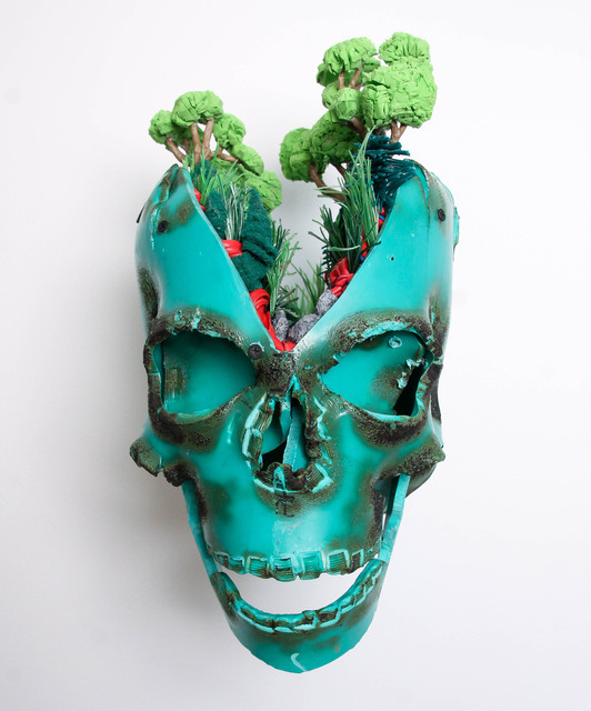 Johnston Foster, ‘Valley of the Universe’, 2017, Sculpture, PVC, yoga mat, hot glue, screws, plywood, misc. plastics, plastic strapping, plastic electrical wire casing, cardboard, paint, steel mount, Freight + Volume