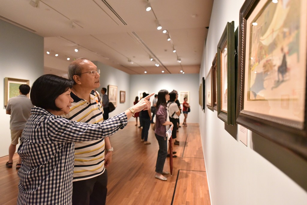 Installation view of "Wu Guanzhong: Beauty Beyond Form" at National Gallery Singapore (2015-2016) Installation view of "Wu Guanzhong: Beauty Beyond Form" at National Gallery Singapore (2015-2016)