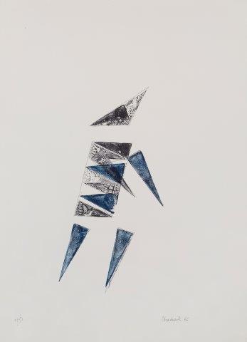 Lynn Chadwick, ‘Figure III’, 1966, Print, Lithograph in colours on wove, Roseberys
