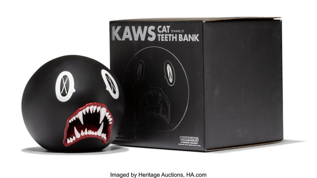 KAWS, ‘Cat Teeth Bank (Black)’, 2007, Heritage Auctions