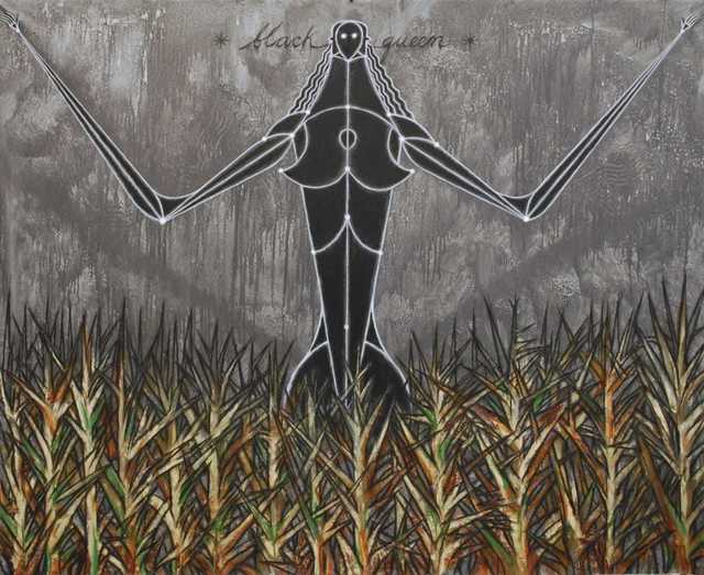 José Bedia, ‘Black Queen’, 2017, Lyle O. Reitzel