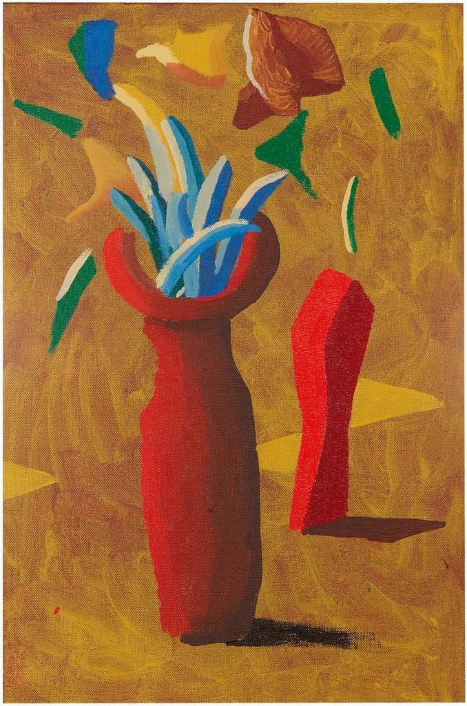 David Hockney - TWO RED POTS