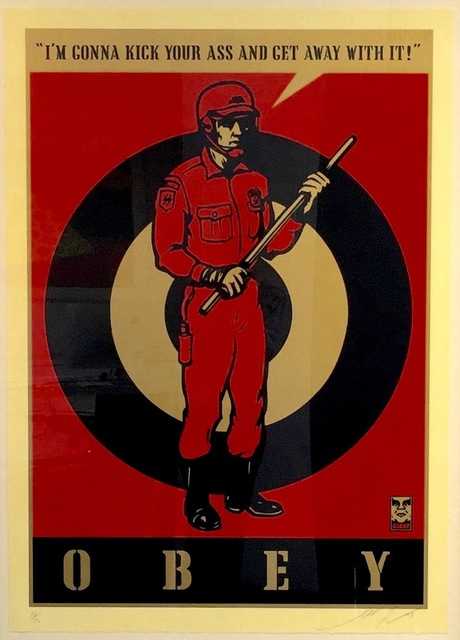 Shepard Fairey (OBEY), ‘Riot Cop Large Format’, 2009, Gregg Shienbaum Fine Art