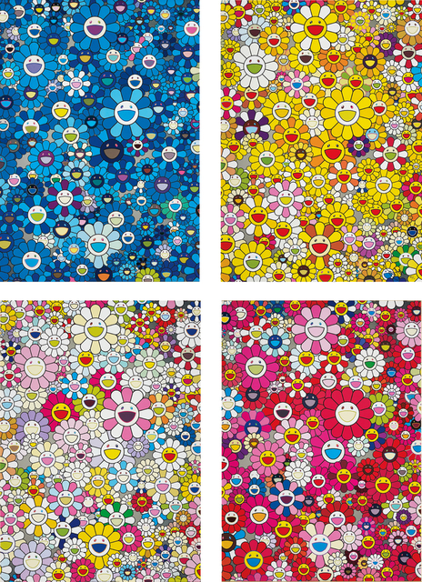 Takashi Murakami, ‘An Homage to IKB, 1957; An homage to Monogold 1960 A; An Homage to Yves Klein, Multicolor A; and An homage to Monopink 1960 A’, 2011-12, Phillips