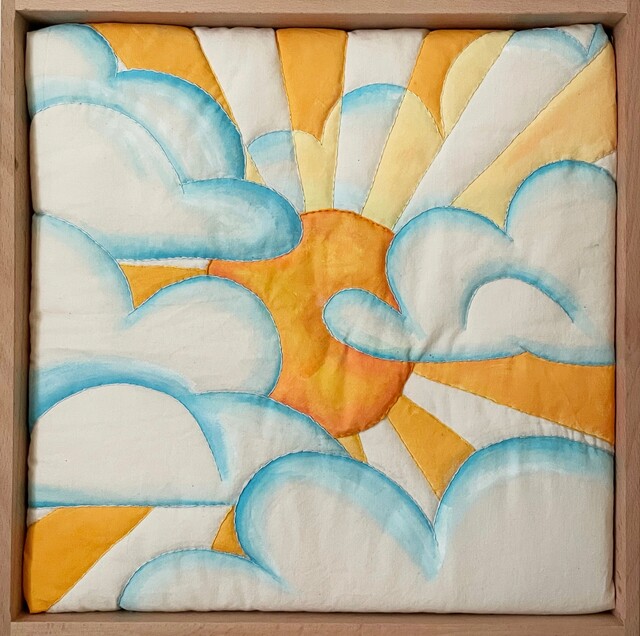 Behind the clouds