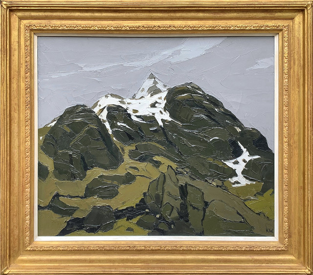 Kyffin Williams, ‘Snowdonia Peaks’, 20th Century, Painting, Oil on canvas, Haynes Fine Art