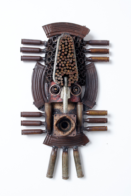 Gonçalo Mabunda, ‘Untitled (mask)’, 2018, Sculpture, Mixed media, Jack Bell Gallery