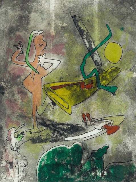 Roberto Matta, ‘Centre Noeuds, Plate III’, 1974, Print, Etching & Aquatint on Arches paper, Art Commerce