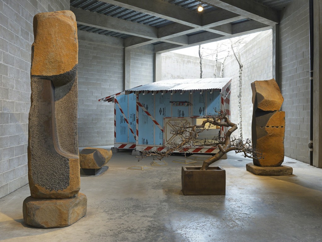 Installation view, Area 1, Tea House. "Tom Sachs: Tea Ceremony," March 23–July 24, 2016. © The Isamu Noguchi Foundation and Garden Museum, New York. Photo: Genevieve Hanson. Installation view, Area 1, Tea House. "Tom Sachs: Tea Ceremony," March 23–July 24, 2016. © The Isamu Noguchi Foundation and Garden Museum, New York. Photo: Genevieve Hanson.