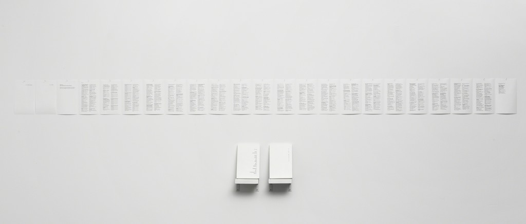 21 sheets of paper for the artist's interactive project, "Freud" (2016) 21 sheets of paper for the artist's interactive project, "Freud" (2016)