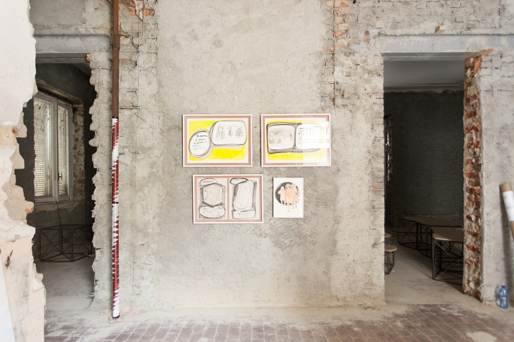 Adelita Husni-Bey, The Classroom, solo exhibition, 2016, ex-Montessori school, Milan installation view, ph. Giovanna Silva Adelita Husni-Bey, The Classroom, solo exhibition, 2016, ex-Montessori school, Milan installation view, ph. Giovanna Silva