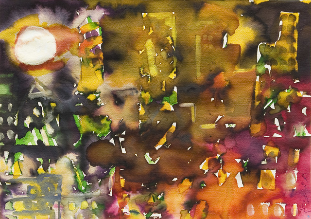 Romare Bearden, ‘New Moon II’, 1981, Drawing, Collage or other Work on Paper, Watercolor and acrylic on paper, Aaron Payne Fine Art