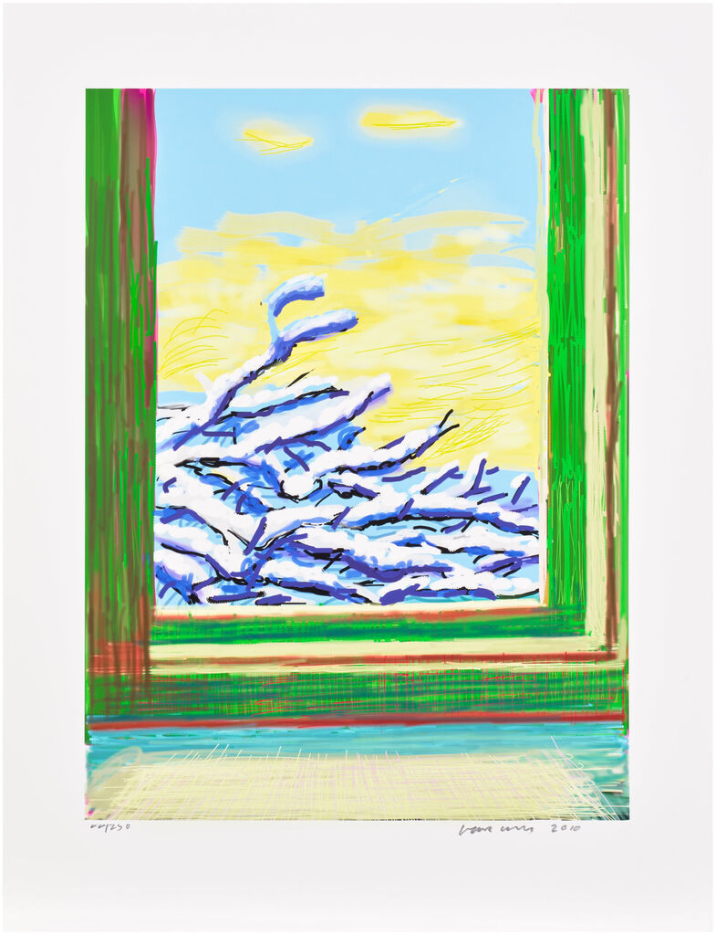 David Hockney - No. 610, 23rd December 2010, from My Window: Art Edition C