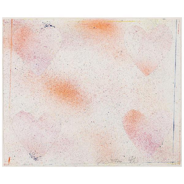 Jim Dine, ‘Dutch Hearts’, ca. 1970, Print, Lithograph with collage on Hodgkinson handmade paper, Caviar20
