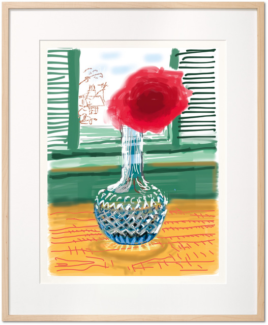 David Hockney, ‘David Hockney. My Window. Art Edition (No. 251–500) ‘No. 281’, 23rd July 2010’, 2019, Print, Hardcover, 15.2 x 19.7 in., 248 pages, signed by David Hockney; with a signed print of the iPad drawing ‘No. 281’, 23rd July 2010, 8-color inkjet print on cotton-fiber archival paper, 17 x 22 in., TASCHEN