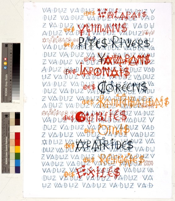 Jacques Villeglé, ‘Vaduz’, 2005, Galerie Natalie Seroussi