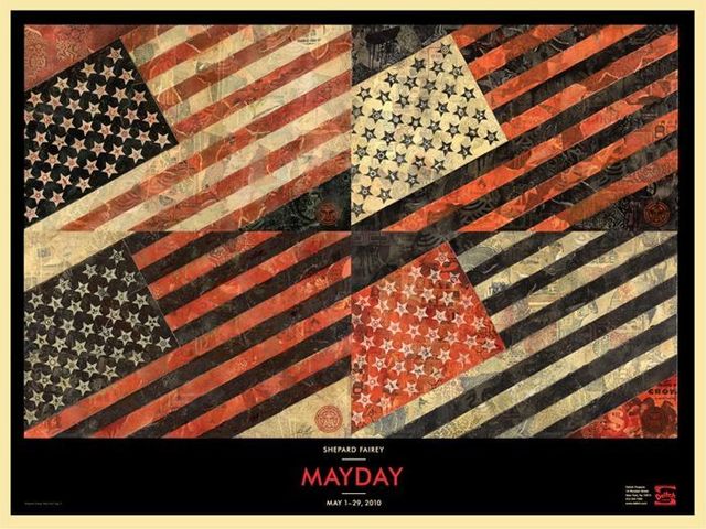 Shepard Fairey (OBEY), ‘Mayday Flag’, 2010, AYNAC Gallery