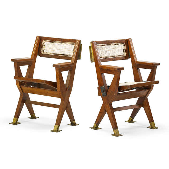 Pierre Jeanneret, ‘Two Folding Cinema Seats From The Tagore Theatre In Chandigarh, France/India’, 1961, Rago/Wright