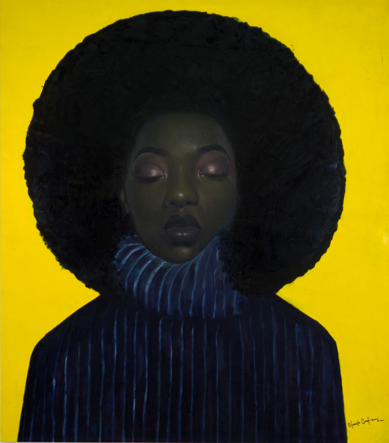 oluwole omofemi, ‘Inner Peace ’, 2020, Painting, Oil and acrylic on canvas, Out of Africa Gallery
