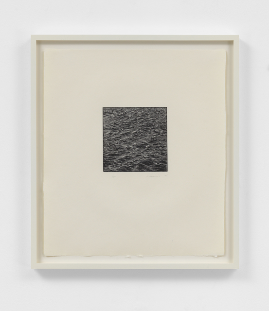 Vija Celmins, ‘Untitled (Ocean Woodcut)’, 1995, Print, Woodcut, Susan Sheehan Gallery