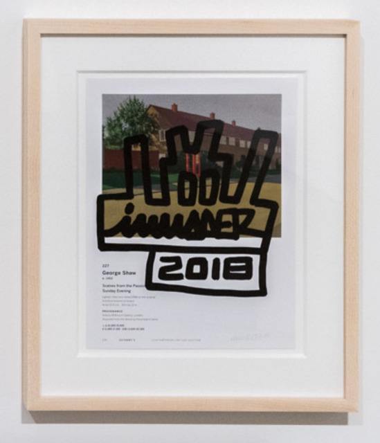 Invader, ‘Invader / Shaw’, 2018, Drawing, Collage or other Work on Paper, Ink on glossy paper, Taglialatella Galleries