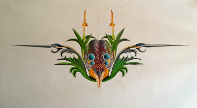 Patrick Faure, ‘Rhinoceros’, Painting, Oil on canvas, Saphira & Ventura Gallery