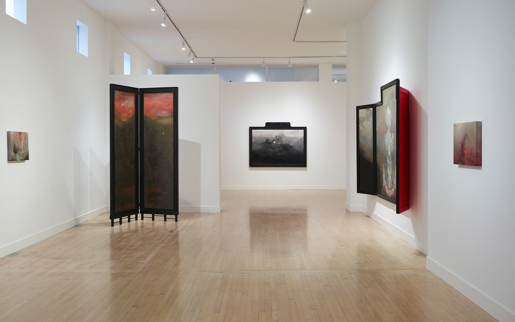Installation view of Darren Waterston: Architectonic Forms, January 6 - February 25, 2017 at Haines Gallery Installation view of Darren Waterston: Architectonic Forms, January 6 - February 25, 2017 at Haines Gallery