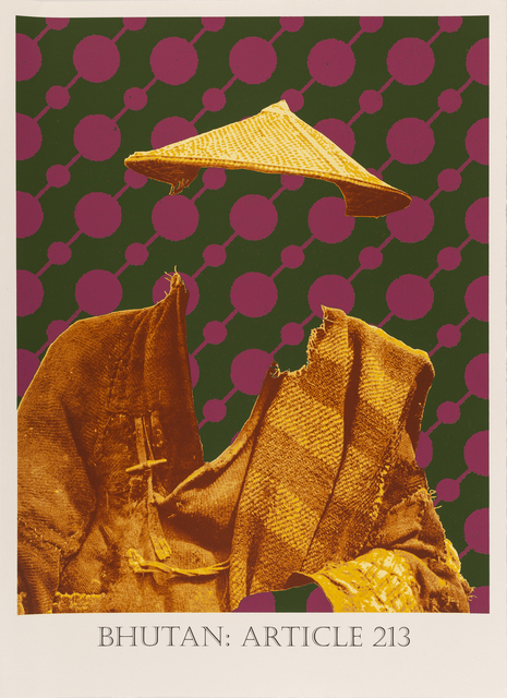 Matt Smith, ‘Bhutan: Article 213’, 2019, Print, Silkscreen Print on Handmade Indian Cotton Paper, Cynthia Corbett Gallery