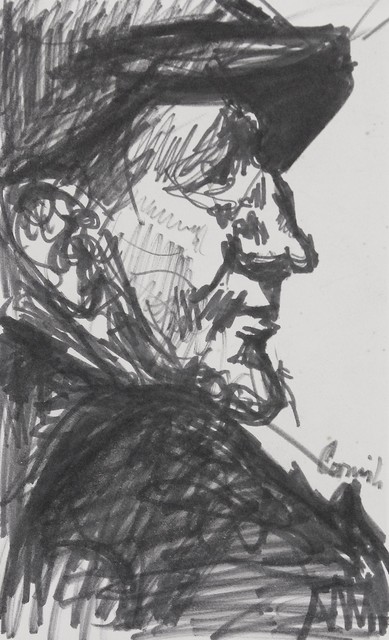 Norman Cornish, ‘Man in profile’, ca. 1960, Castlegate House Gallery