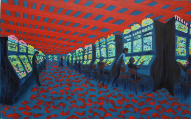 Jane Dickson, ‘Red Roof’, 2012, James Fuentes