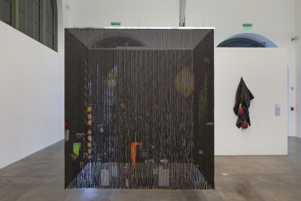 Installation image of Dimensions of Black at the Museum of Contemporary Art San Diego, downtown location, 2016. Photo: Pablo Mason Installation image of Dimensions of Black at the Museum of Contemporary Art San Diego, downtown location, 2016. Photo: Pablo Mason