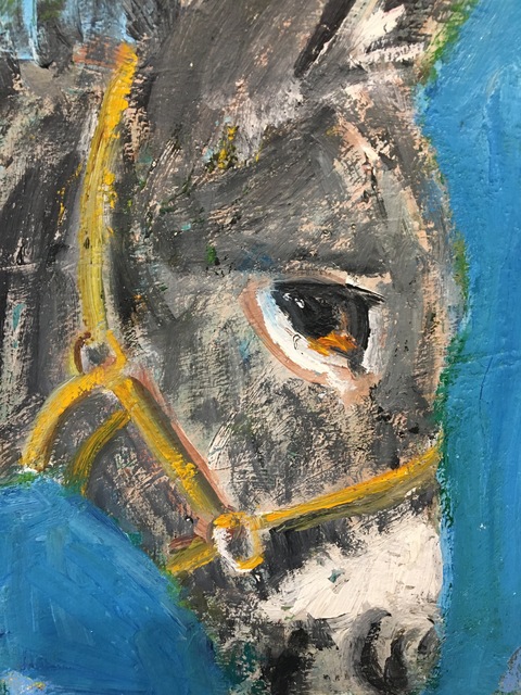 Huguette Martel, ‘Donkeys’, 2016-2018, Painting, Oil on canvas, Bernay Fine Art