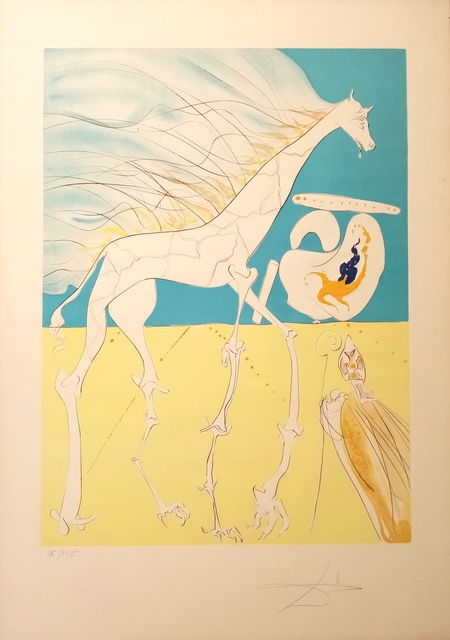 Salvador Dalí, ‘Saturnian Giraffe’, 1974, Drawing, Collage or other Work on Paper, Original engraving + color, Dali Paris